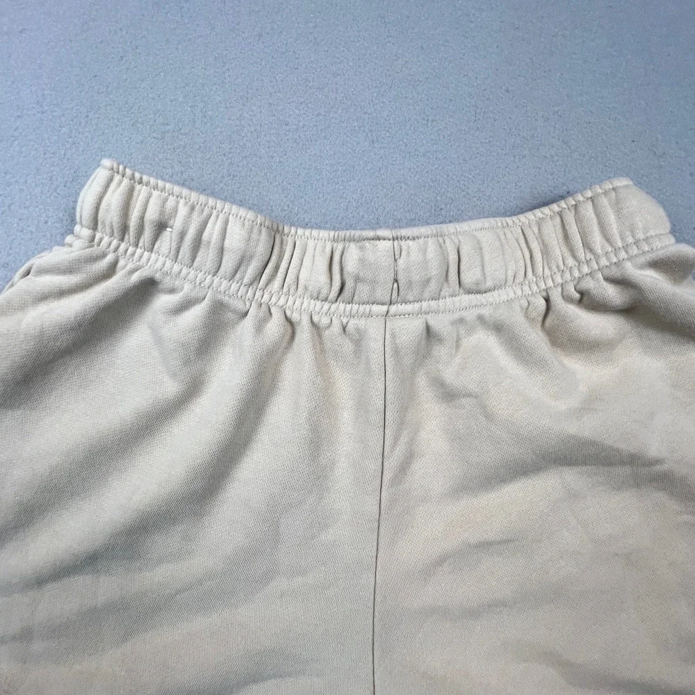 Nike Sportswear Essential Shorts Womens XS Beige Terry DQ5802-126 Athletic